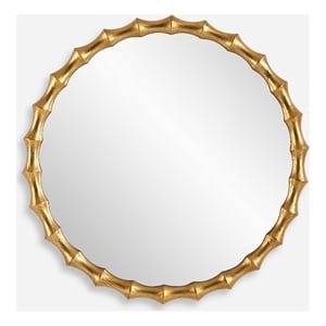 Uttermost Nacala Round Gold Mirror