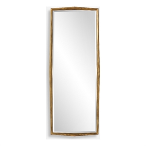 Uttermost On Point Wood Dressing Mirror in in Gold