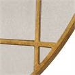 Uttermost Geometric Round Mirror in in Gold