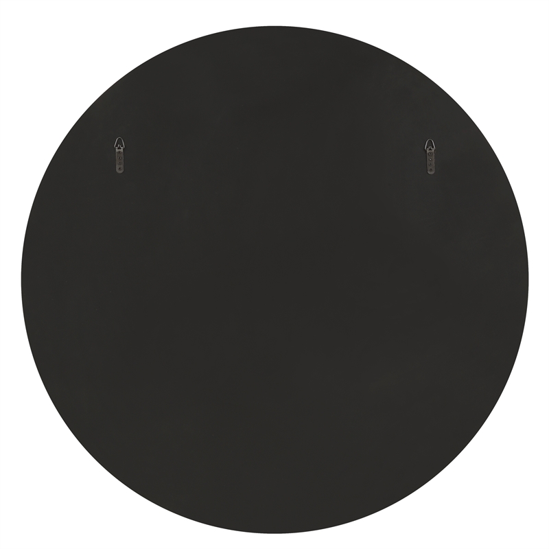 Uttermost Geometric Round Mirror in in Gold
