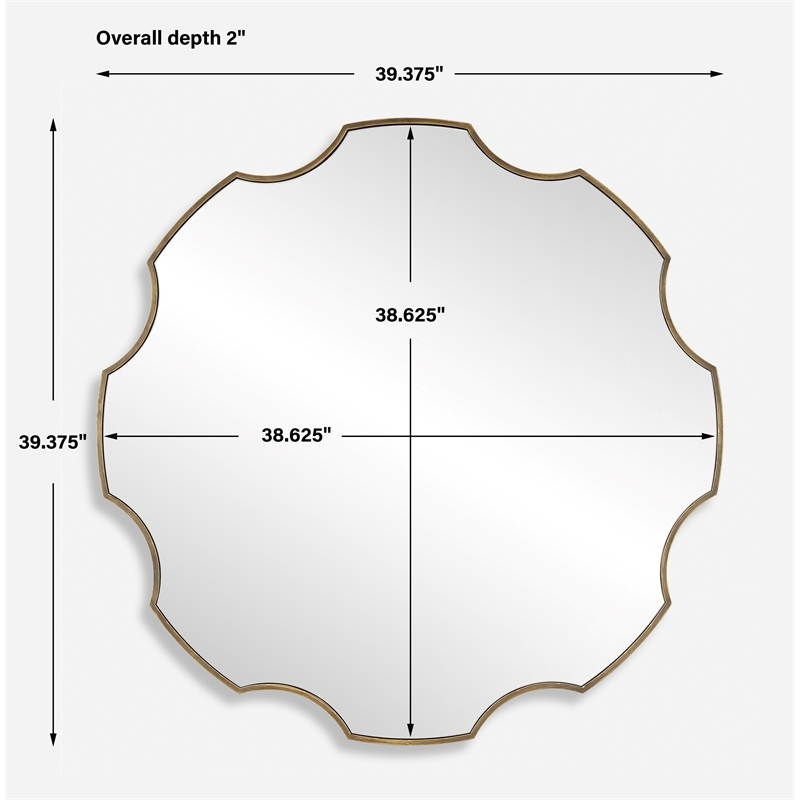 Uttermost Gearing Up Bronze Mirror