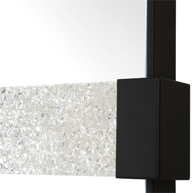 Uttermost Stratton Modern Dressing Mirror in Black