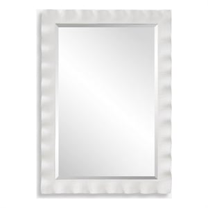 Uttermost Haya White Scalloped Mirror