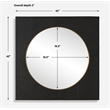 Uttermost Ember Black Square Mirror