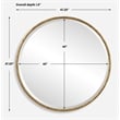 Uttermost Sutton Aged Gold Round Mirror