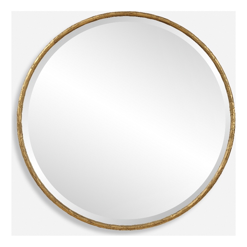 Uttermost Sutton Aged Gold Round Mirror