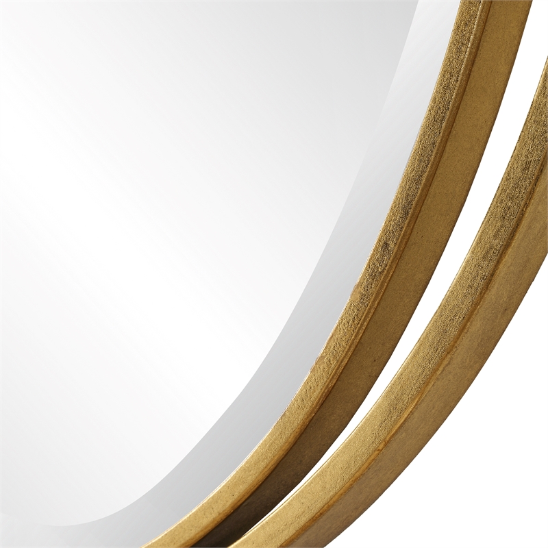 Uttermost Rhodes Gold Oval Mirror
