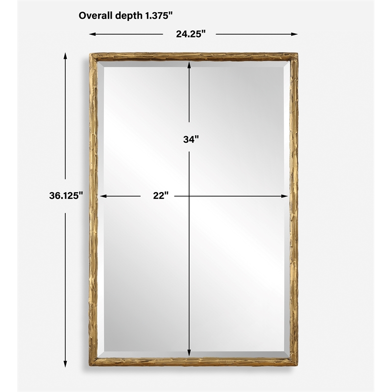 Uttermost Sutton Gold Vanity Mirror