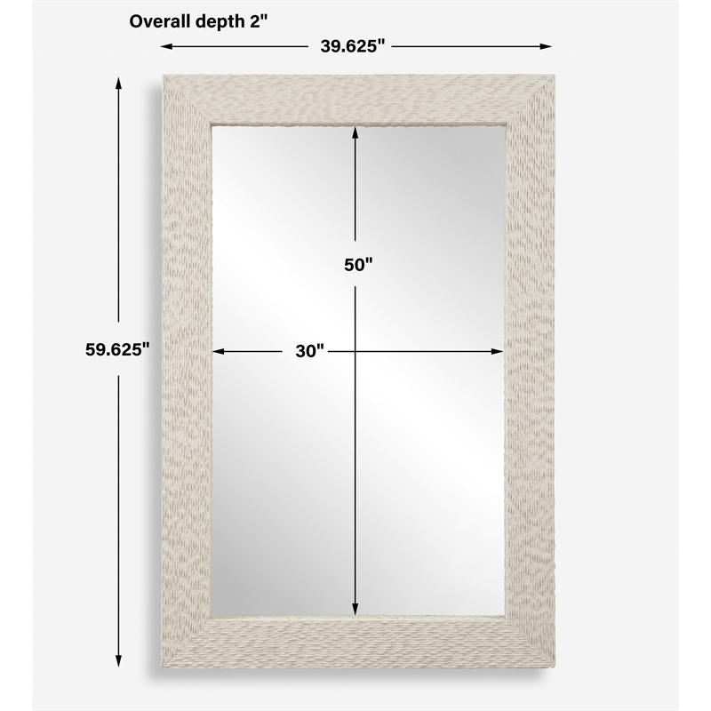 Uttermost Everett Ivory Stone Mirror
