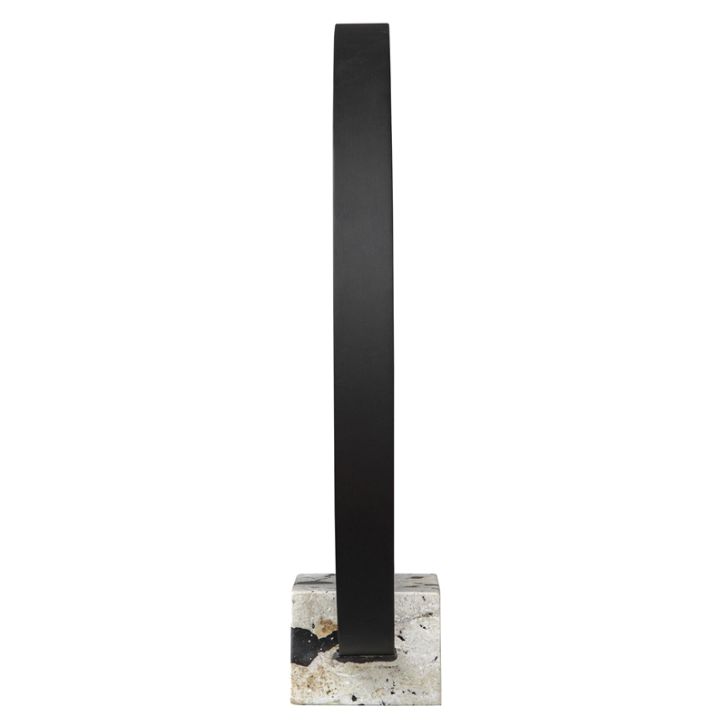 Uttermost Around Again Circular Sculpture in Black