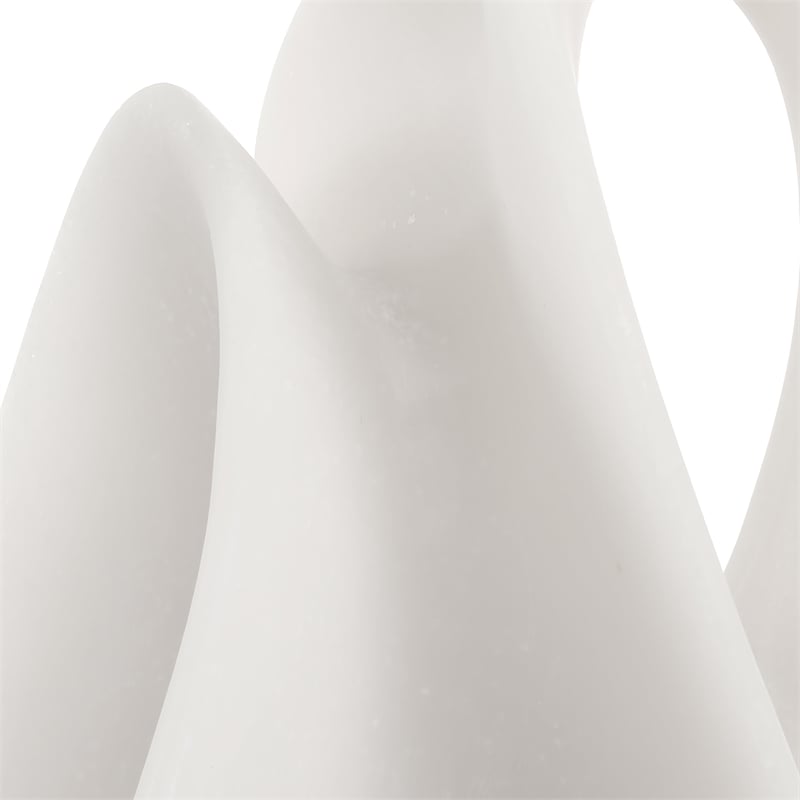 Uttermost Silent Wave White Sculptures Set of 2