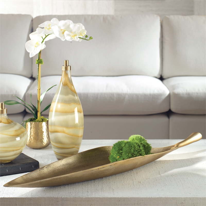 Uttermost Botanica Aged Brass Bowl