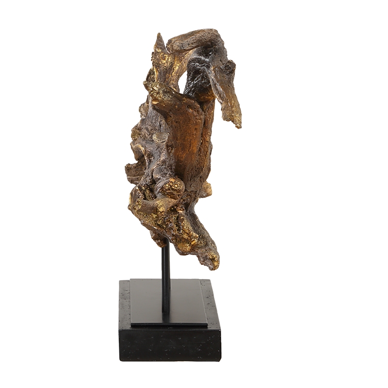 Uttermost Gilded Sculpture Branch in Brown