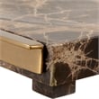 Uttermost Marble Tray Crest in Chocolate