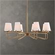 Uttermost Lassen 8 Light Brass Chandelier