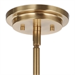 Uttermost Crystal Stick 8 Light Brass Chandelier