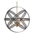 Uttermost Spherical 5 Light Pendant in Bronze