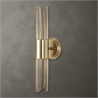 Uttermost Cret 2 Light LED Brass Sconce