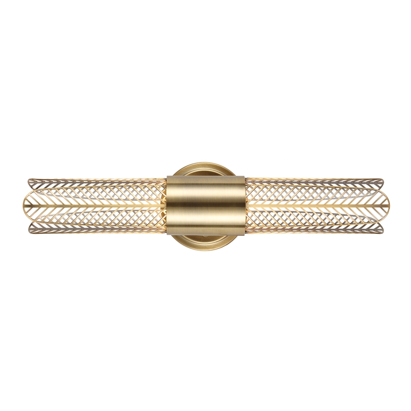 Uttermost Cret 2 Light LED Brass Sconce