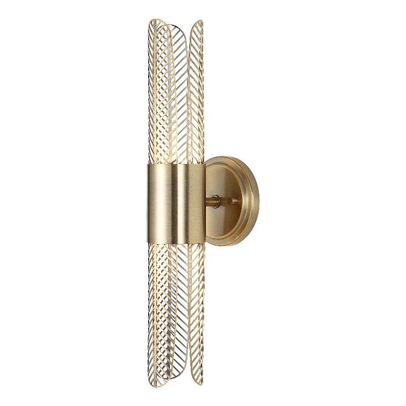 Uttermost Cret 2 Light LED Brass Sconce