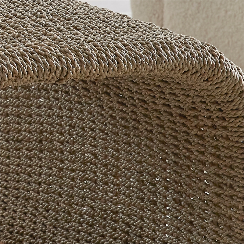 Uttermost Calabria Woven Seagrass Coffee Table in Tan