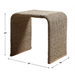 Uttermost Calabria Woven Seagrass End Table in Tan