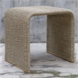 Uttermost Calabria Woven Seagrass End Table in Tan