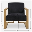 Uttermost Suspend Modern Accent Chair in Blue