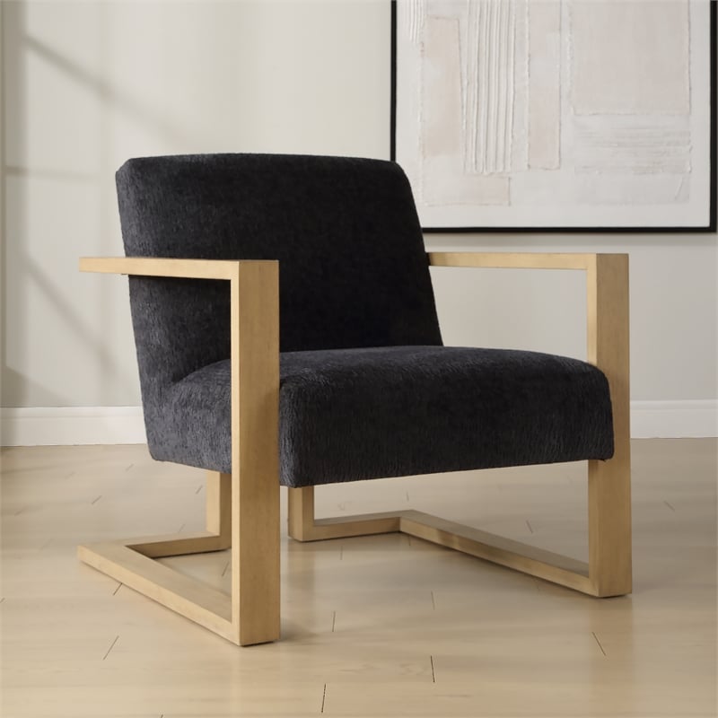 Uttermost Suspend Modern Accent Chair in Blue
