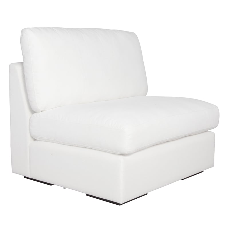 Uttermost Refuge Armless Arctic White Sofa