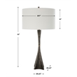 Uttermost Keiron Industrial Table Lamp in Black