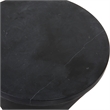 Uttermost Time's Up Hourglass Shaped Drink Table in Matte Black