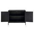 Uttermost Front Range Dark Oak 2 Door Cabinet