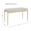 Uttermost Jewel Modern White Desk