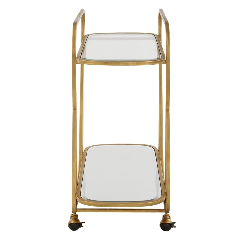 Uttermost Swain Antique Brass Serving Cart