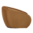 Uttermost DeSoto Hazlenut Swivel Chair in Brown