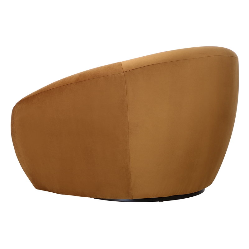 Uttermost DeSoto Hazlenut Swivel Chair in Brown