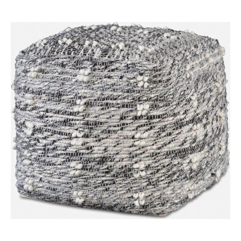 Uttermost Narol Gray Pouf
