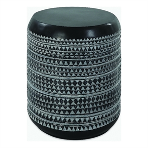 Uttermost Cutting Edge Tribal Accent Table in Black