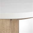 Uttermost Tatli Stone Top Side Table in Oatmeal