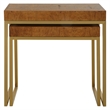 Uttermost Burl-esque Wooden Nesting Tables in Pecan (Set of 2)
