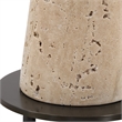Uttermost Arthur Crystal Drink Table in Tan