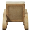 Uttermost Barbora Solid Mango Wood Accent Chair in Fawn/Neutral