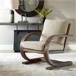 Uttermost Bedrich Wooden Accent Chair in Pecan