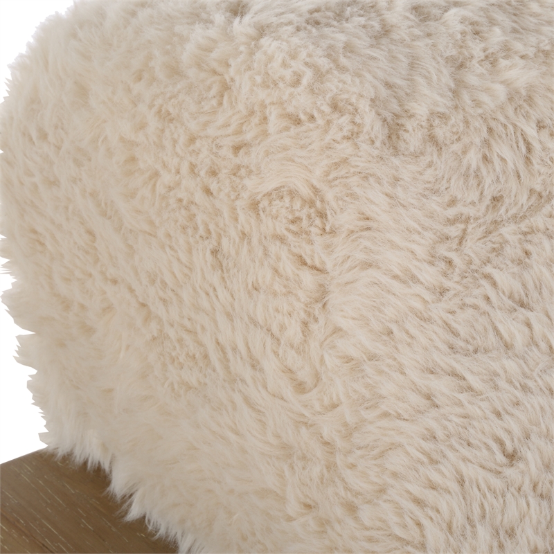 Uttermost Jackson Sheepskin Accent Chair in Caramel
