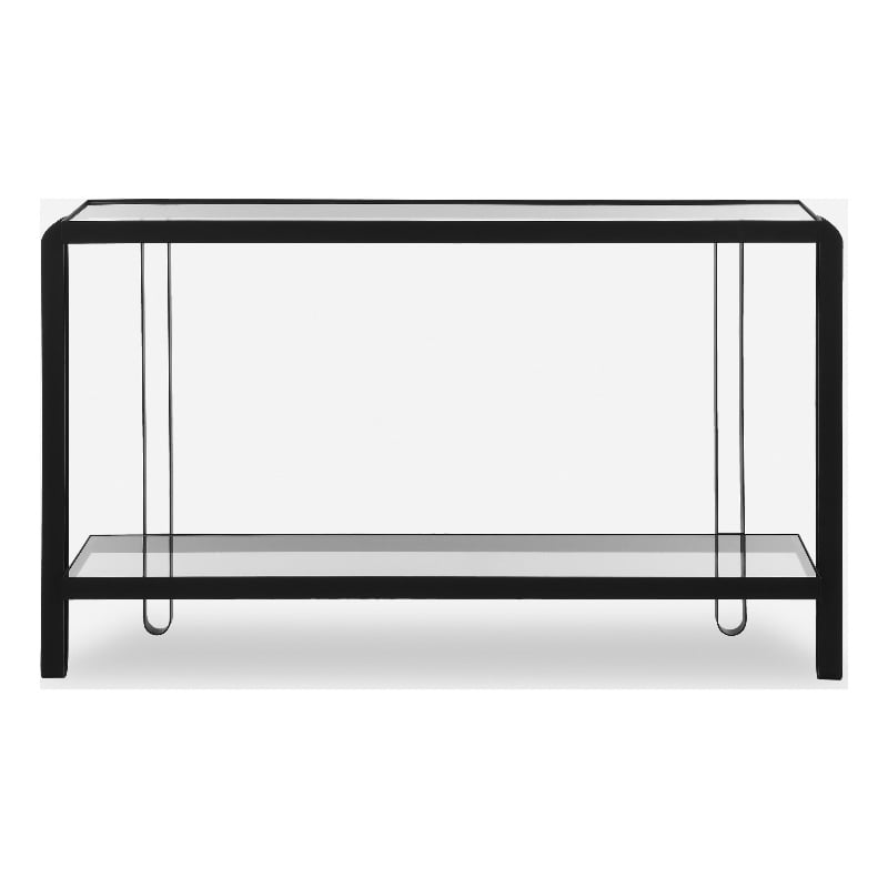 Uttermost Shadow Black Iron Console Table