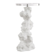 Uttermost Remnant White Stone Drink Table