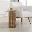 Uttermost Echo Brass Drink Table