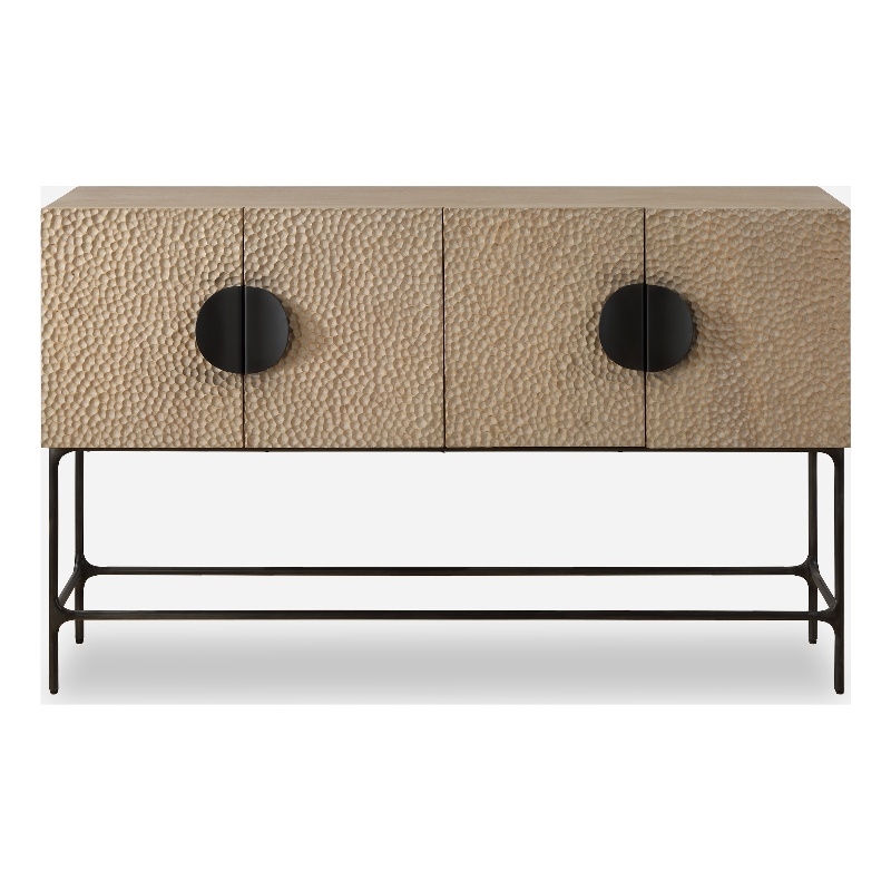 Uttermost Lunar 4 Door Elm Wood Cabinet