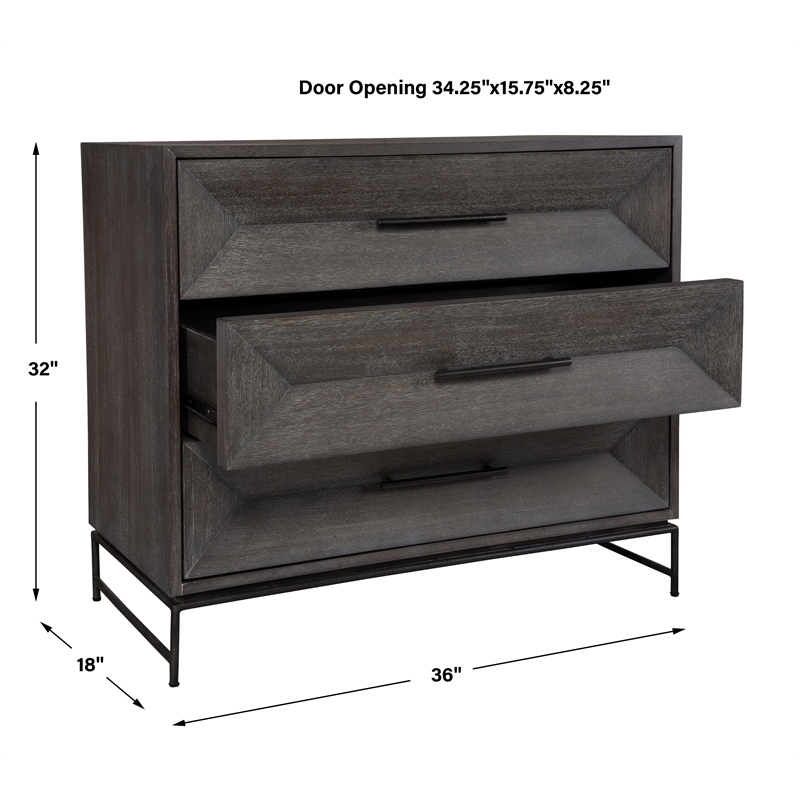 Uttermost Knox Dark Walnut Accent Chest